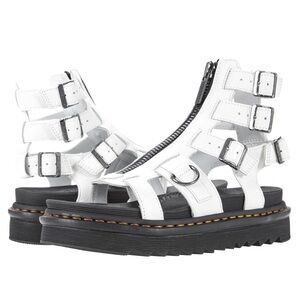 Dr. Martens White Multi-Strap Sandals